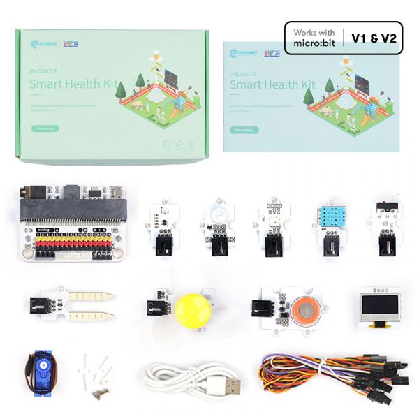 ELECFREAKS micro:bit Smart Health Kit, Electric Circuit Learning with Guidance Manual